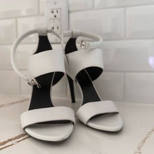 white and black proenza schouler heels